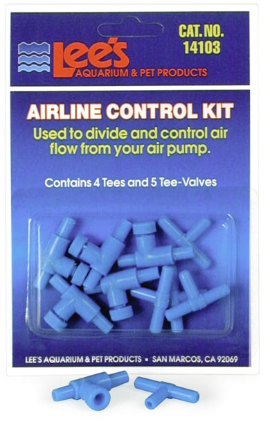 Airline Control Kit, 4 Tees & 5 Two-Way Valves