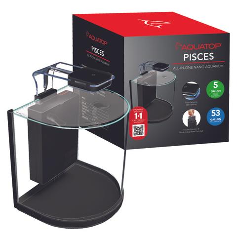 PISCES Nano Bowfront Glass Aquarium 5G