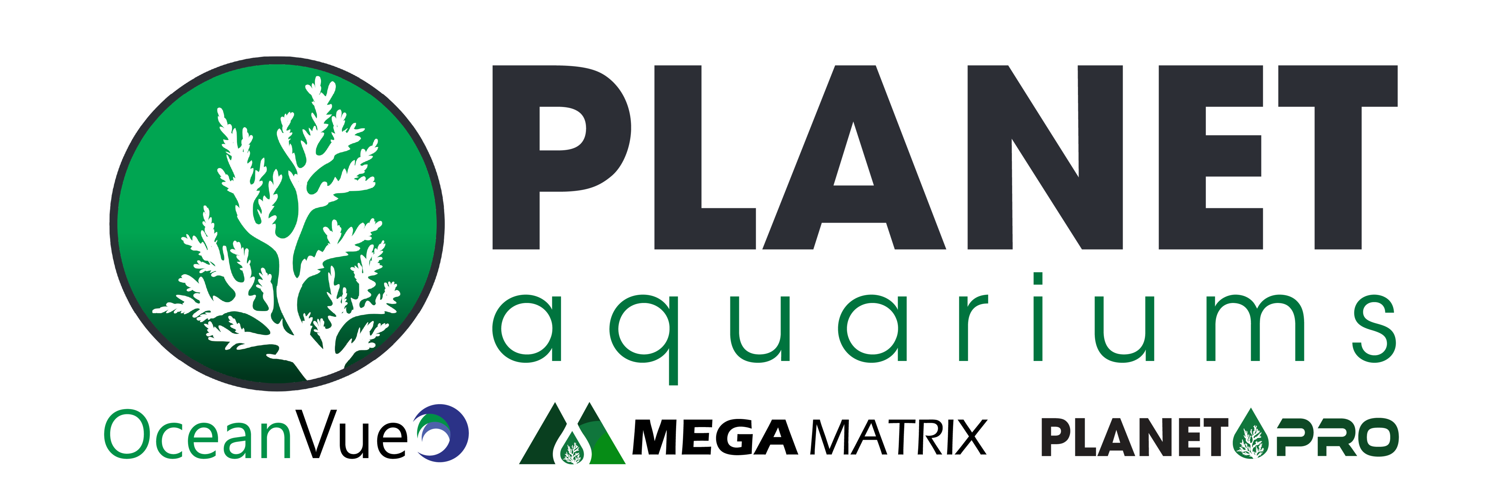 72x24 Planet Aquariums Banner Green