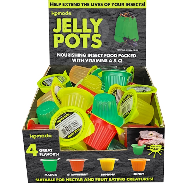 Natural Jelly Pots Fruit 40 Count 16grams