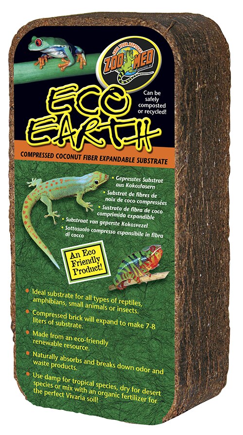  Eco Earth Compressed Coconut Fiber Substrate, 7 L