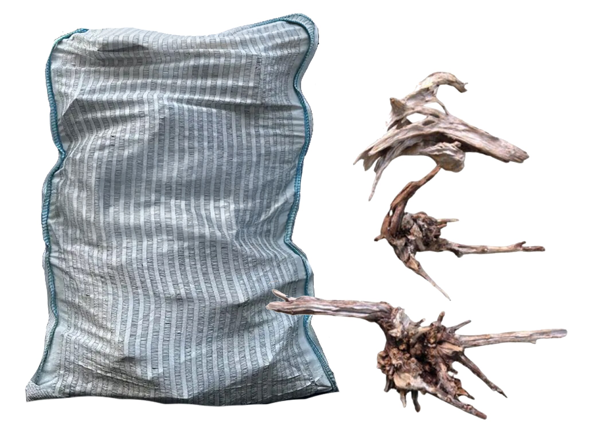 Sumatran Driftwood Bulk Bag (30-40 lbs)