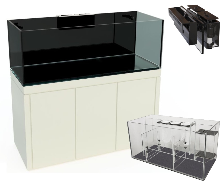 CRYSTAL Premium Reef Tank Kit - 60x20 White