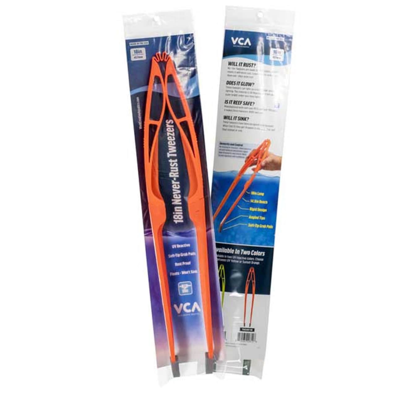 18in Never-Rust Tweezers - Sunset Orange