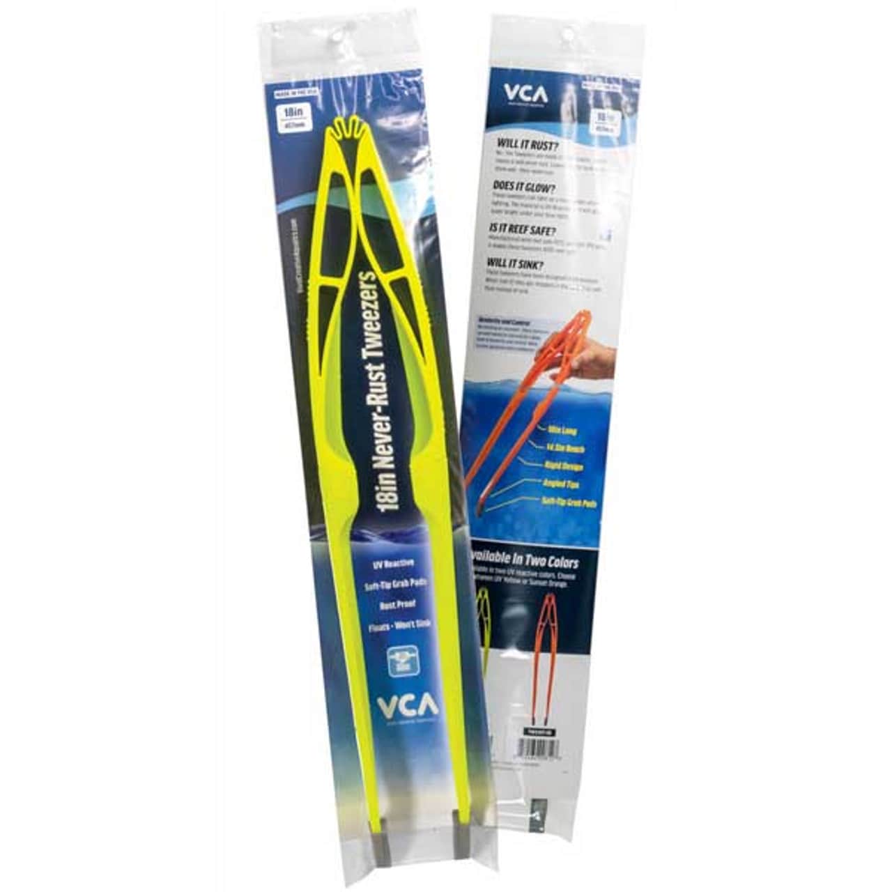 18in Never-Rust Tweezers - UV Yellow