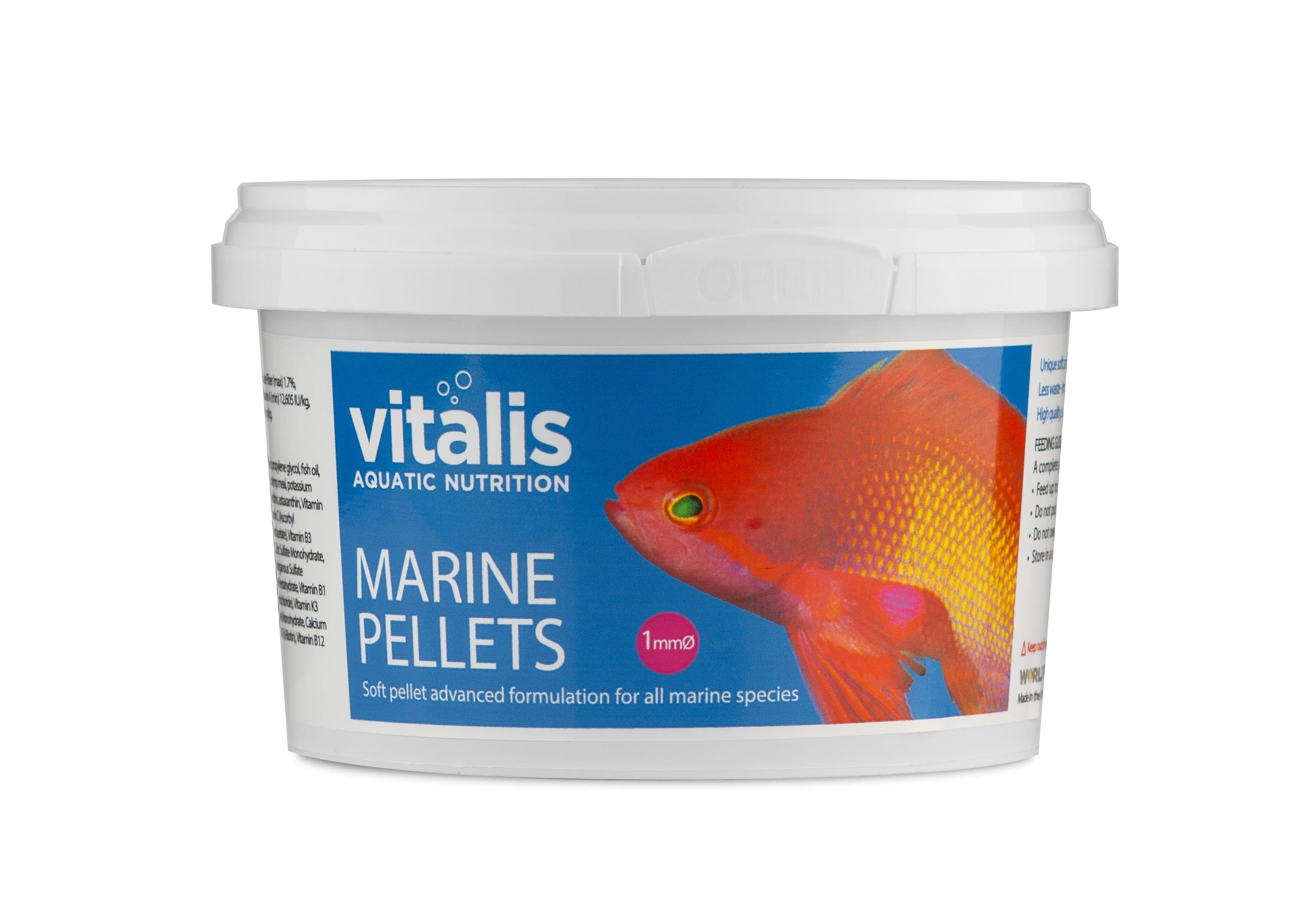 Vitalis Marine Pellets 1MM 1.8 KG -STORE USE-