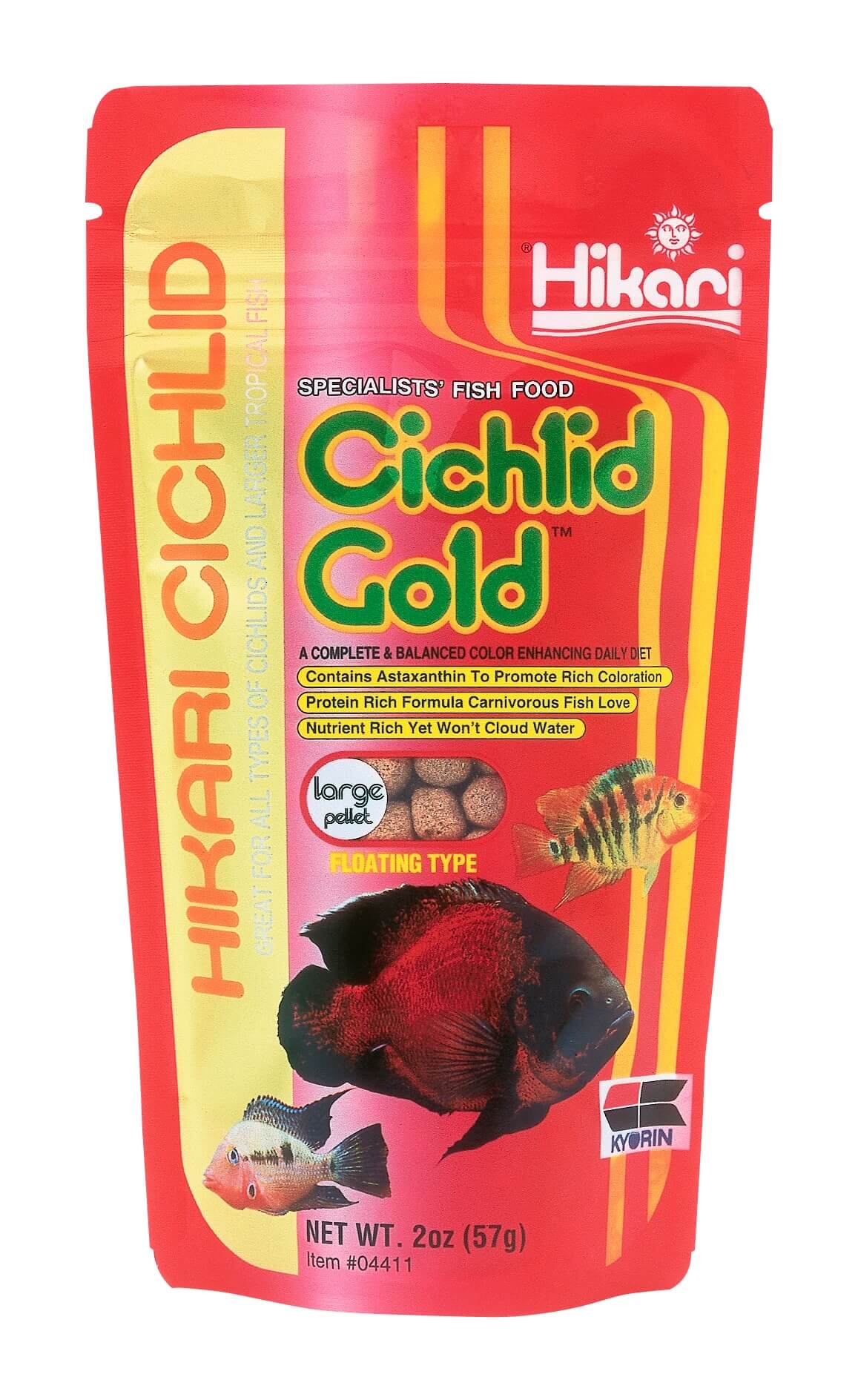 Cichlid Gold Large Pellets 2oz