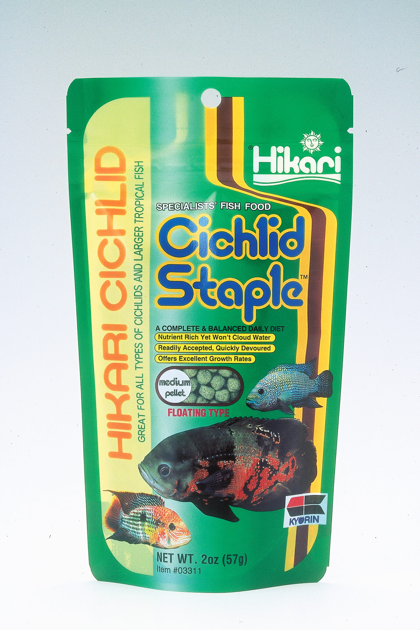 Cichlid Staple Medium Pellets 2oz