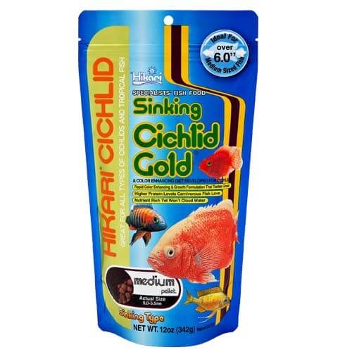Cichlid Gold Sinking Medium Pellets 12oz