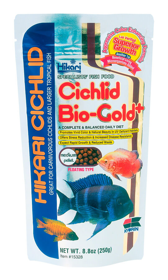 Cichlid Bio-Gold Medium Pellets 8.8oz