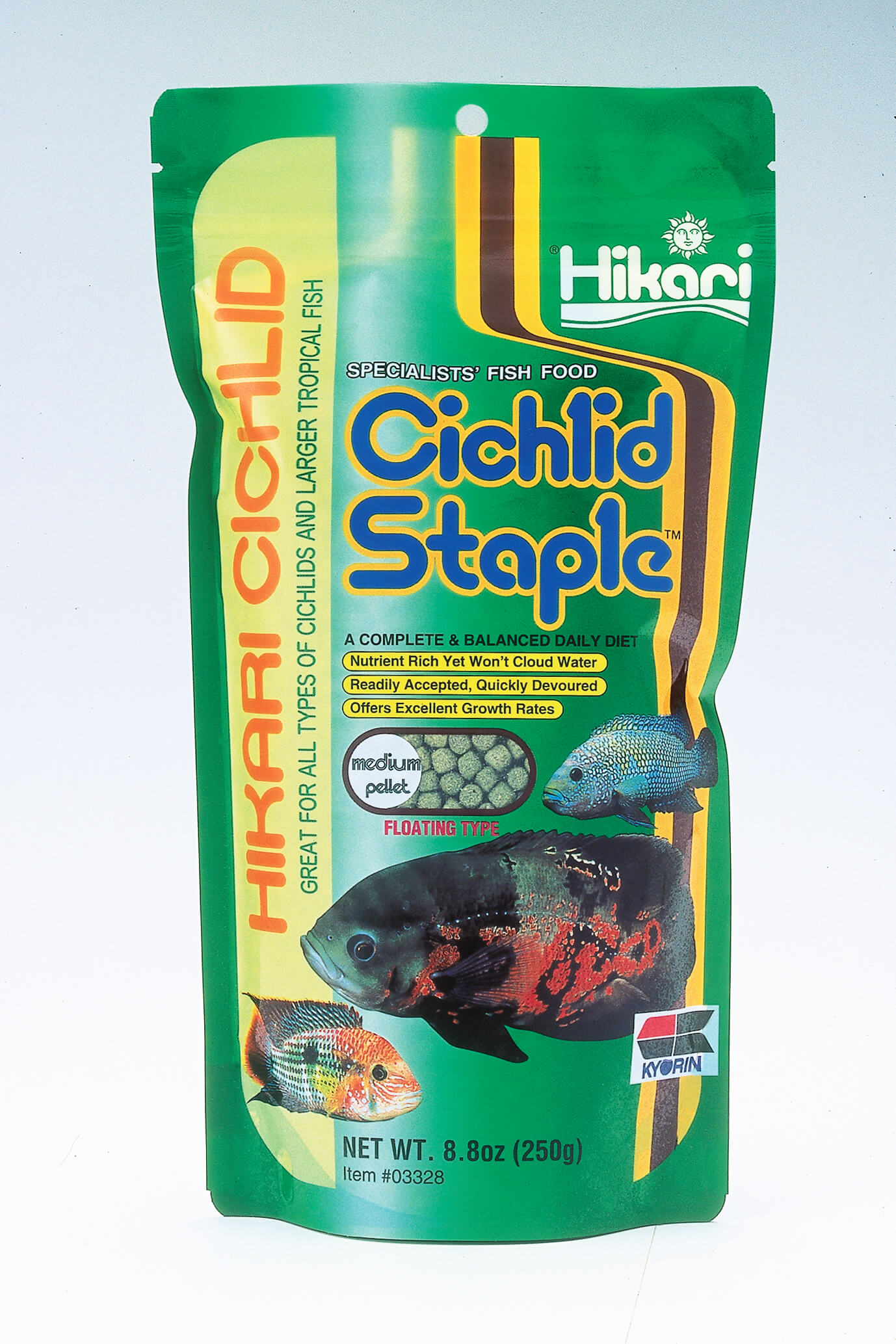 Cichlid Staple Medium Pellets 8.8oz