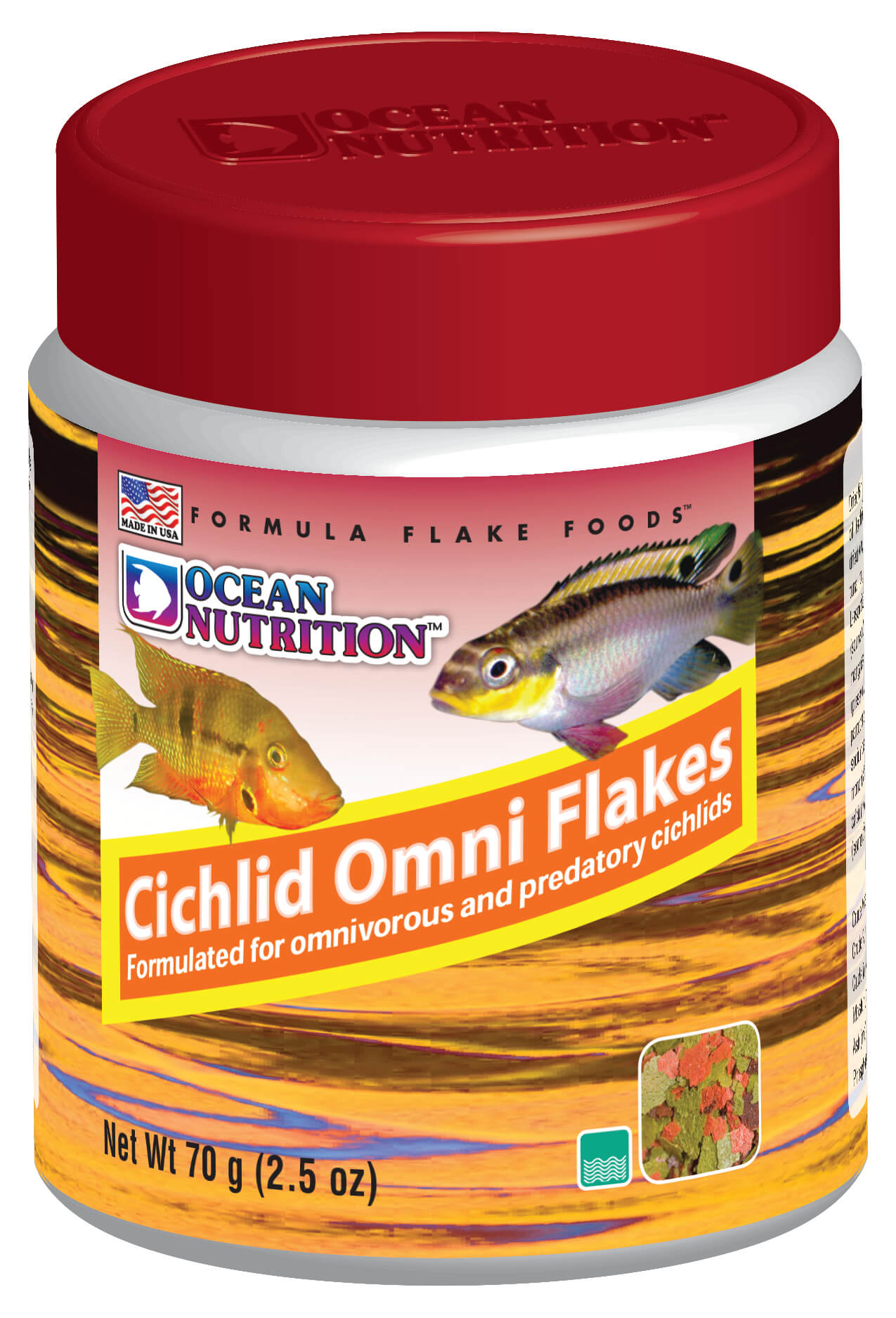 Cichlid Omni Flake Food - 2.5oz