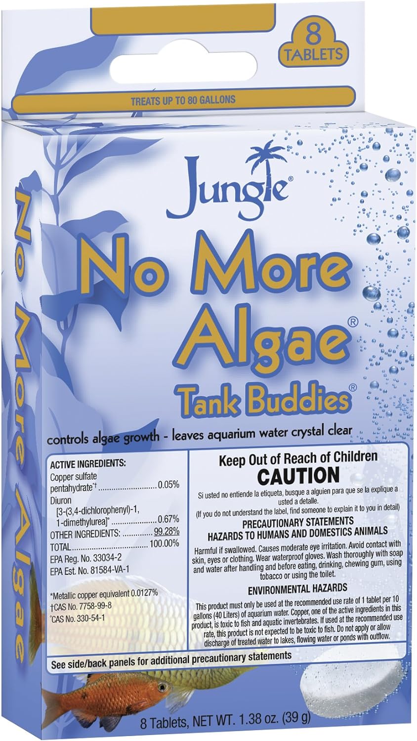 Tablets - Tank Buddies No More Algae Water Clarifier, 8ct